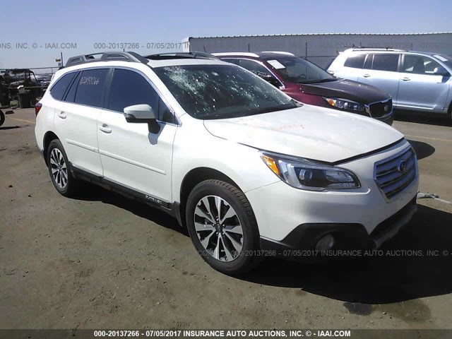 4S4BSANC4H3323789 - 2017 SUBARU OUTBACK 2.5I LIMITED WHITE photo 1