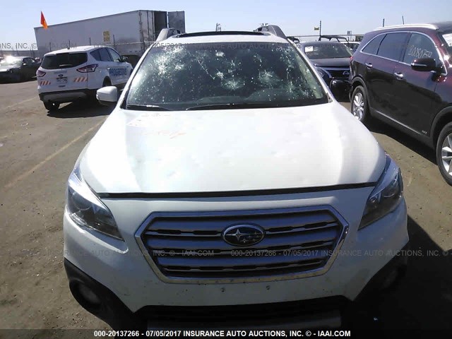 4S4BSANC4H3323789 - 2017 SUBARU OUTBACK 2.5I LIMITED WHITE photo 6