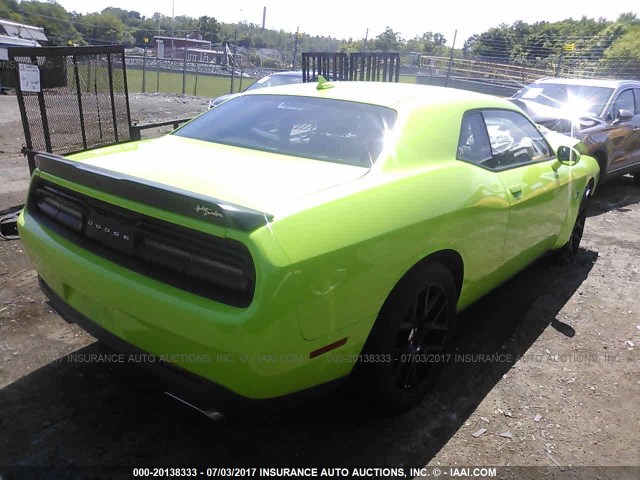 2C3CDZFJ9FH764377 - 2015 DODGE CHALLENGER R/T SCAT PACK GREEN photo 4