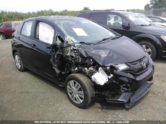 3HGGK5H58FM725813 - 2015 HONDA FIT LX BLACK photo 1