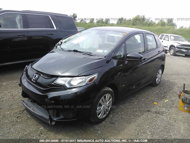 3HGGK5H58FM725813 - 2015 HONDA FIT LX BLACK photo 2