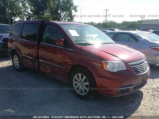 2C4RC1BG7DR557692 - 2013 CHRYSLER TOWN & COUNTRY TOURING RED photo 1