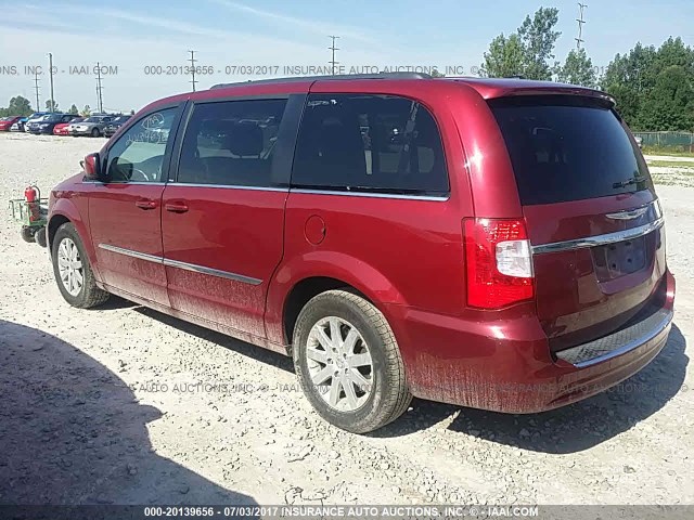 2C4RC1BG7DR557692 - 2013 CHRYSLER TOWN & COUNTRY TOURING RED photo 3