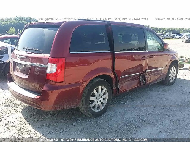 2C4RC1BG7DR557692 - 2013 CHRYSLER TOWN & COUNTRY TOURING RED photo 4