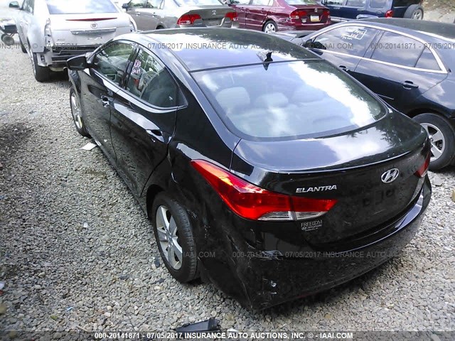 5NPDH4AE1DH398937 - 2013 HYUNDAI ELANTRA GLS/LIMITED BLACK photo 3