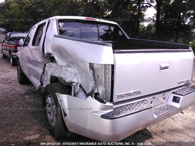 2HJYK16466H552356 - 2006 HONDA RIDGELINE RTS SILVER photo 6