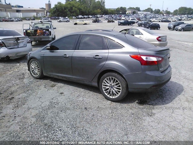 1FADP3J22EL223215 - 2014 FORD FOCUS TITANIUM GRAY photo 3