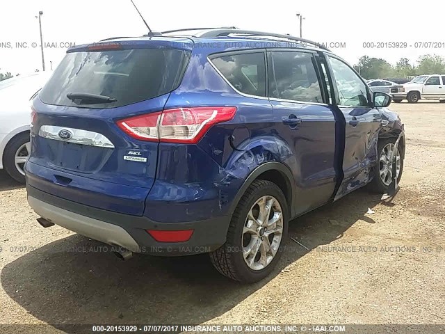 1FMCU0H94DUB45637 - 2013 FORD ESCAPE SEL BLUE photo 4