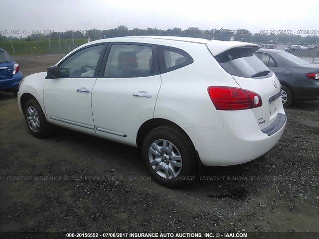 JN8AS5MV8BW269904 - 2011 NISSAN ROGUE S/SV/KROM WHITE photo 3