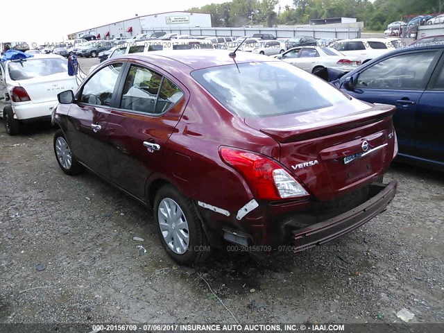 3N1CN7AP9GL908174 - 2016 NISSAN VERSA S/S PLUS/SV/SL MAROON photo 3