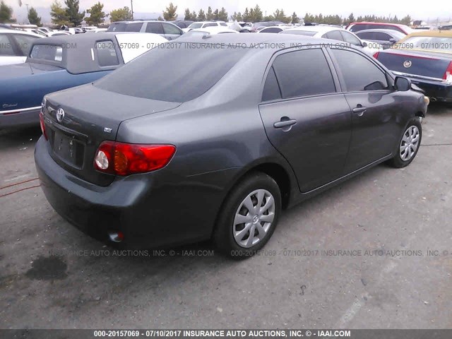 JTDBL40E19J036449 - 2009 TOYOTA COROLLA LE/XLE GRAY photo 4