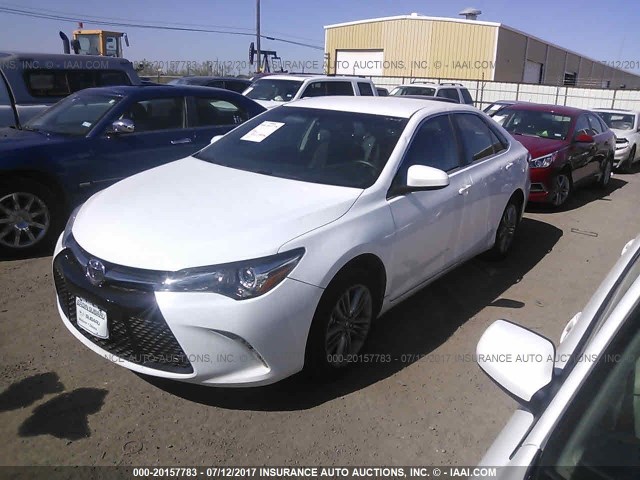 4T1BF1FK8GU612628 - 2016 TOYOTA CAMRY LE/XLE/SE/XSE WHITE photo 2