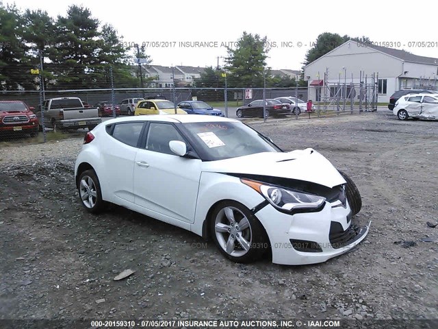 KMHTC6AD4DU133816 - 2013 HYUNDAI VELOSTER WHITE photo 1