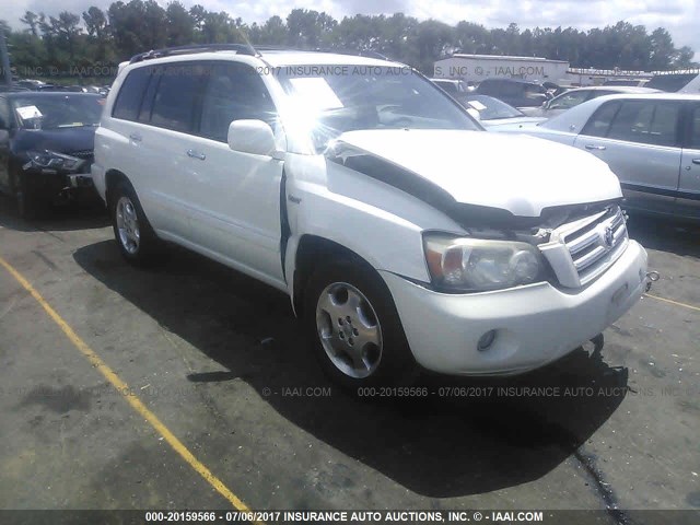 JTEEP21A260172779 - 2006 TOYOTA HIGHLANDER LIMITED WHITE photo 1