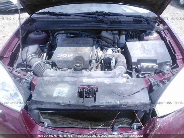 1G1ZU538X6F231058 - 2006 CHEVROLET MALIBU LTZ 红色 照片 10