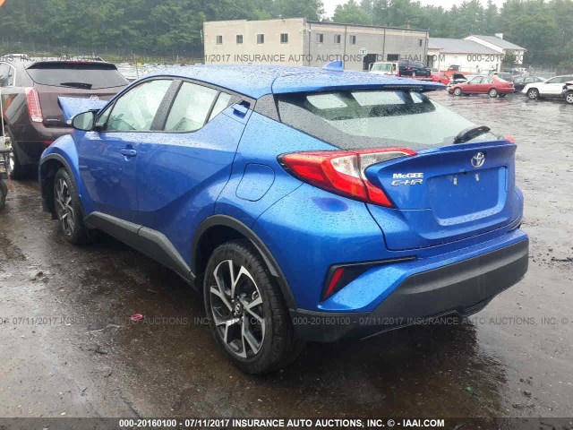 NMTKHMBX0JR006722 - 2018 TOYOTA C-HR XLE/XLE PREMIUM BLUE photo 3