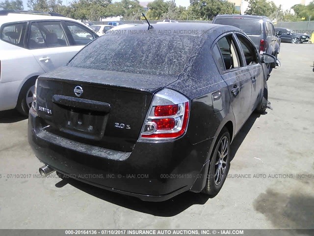 3N1AB61E97L643247 - 2007 NISSAN SENTRA 2.0/2.0S/2.0SL BLACK photo 4