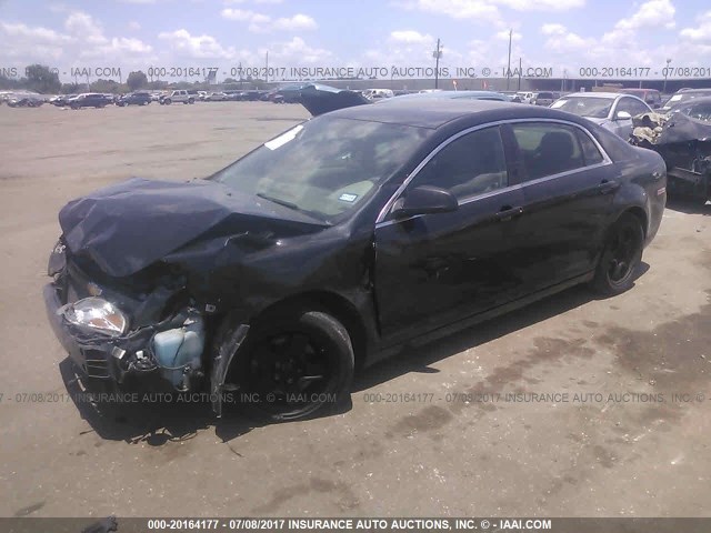 1G1ZB5E01CF267830 - 2012 CHEVROLET MALIBU LS შავი ფოტო 2