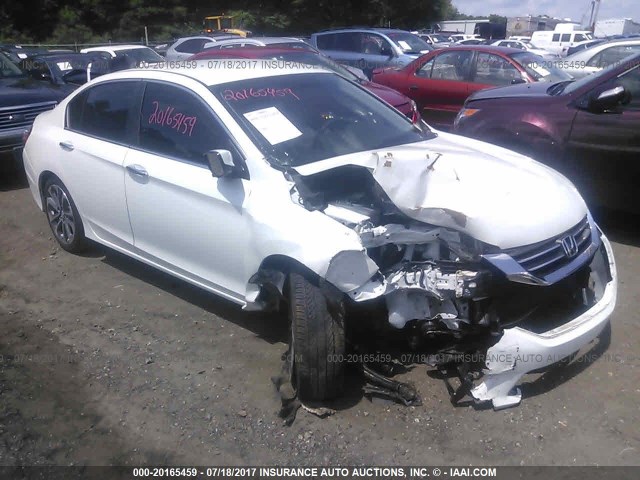 1HGCR2F50FA044957 - 2015 HONDA ACCORD SPORT WHITE photo 1