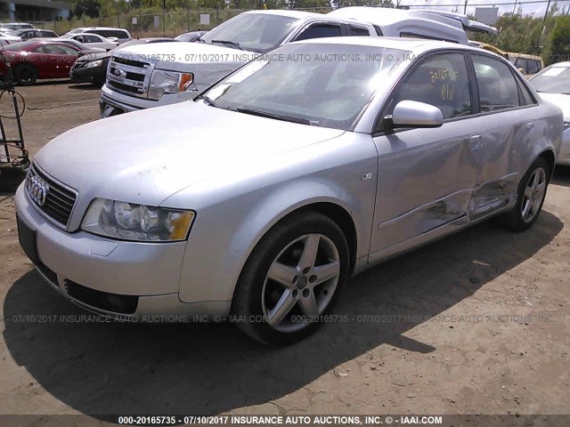 WAULC68E45A082675 - 2005 AUDI A4 1.8T QUATTRO/SPECIAL SILVER photo 2