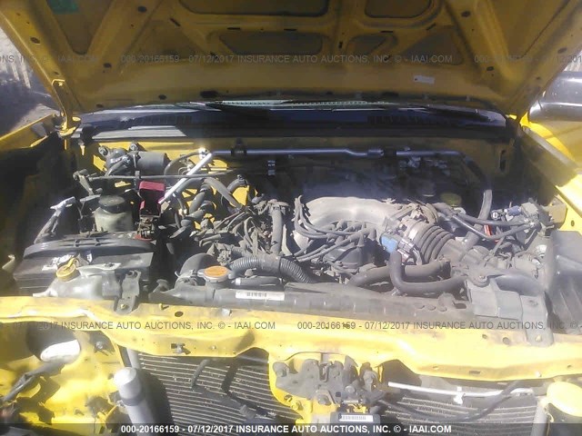 5N1ED28Y53C658332 - 2003 NISSAN XTERRA XE/SE YELLOW photo 10