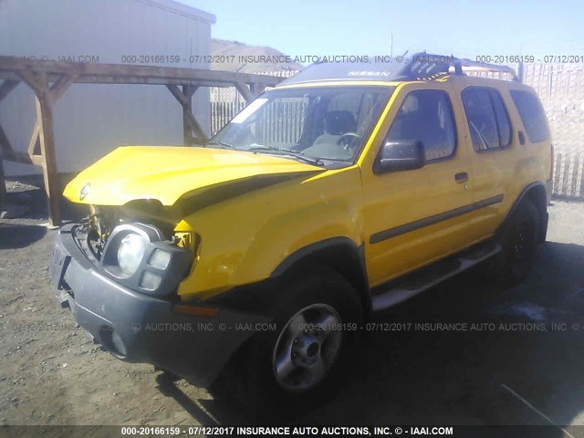 5N1ED28Y53C658332 - 2003 NISSAN XTERRA XE/SE YELLOW photo 2