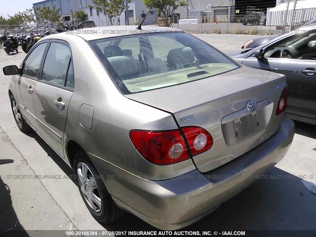 1NXBR32E28Z015169 - 2008 TOYOTA COROLLA CE/LE/S GOLD photo 3