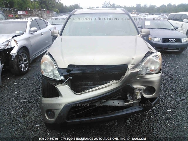 JHLRD78996C007899 - 2006 HONDA CR-V SE/EX GOLD photo 6