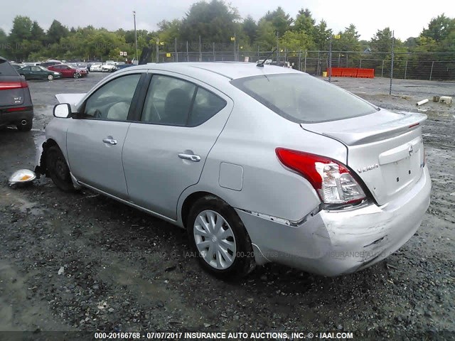 3N1CN7AP1EK446504 - 2014 NISSAN VERSA S/S PLUS/SV/SL SILVER photo 3