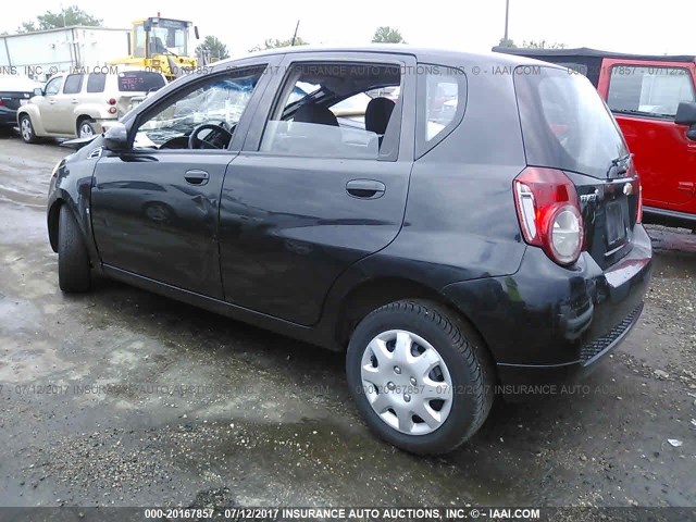 KL1TD66E59B304800 - 2009 CHEVROLET AVEO LS/LT BLACK photo 3