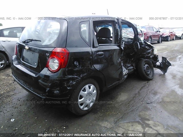KL1TD66E59B304800 - 2009 CHEVROLET AVEO LS/LT 黑色 照片 4