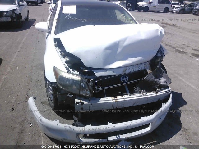JTKDE177660122066 - 2006 TOYOTA SCION TC 白色 照片 6