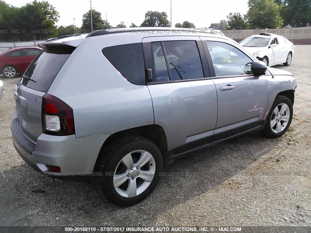 1C4NJCBA1GD612172 - 2016 JEEP COMPASS SPORT GRAY photo 4