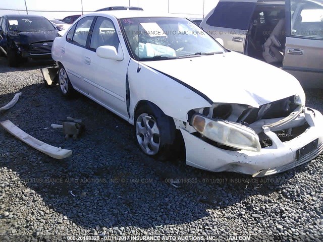 3N1CB51A93L558239 - 2003 NISSAN SENTRA GXE WHITE photo 1