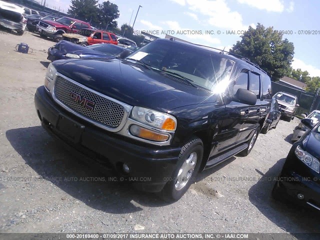 1GKFK66U84J278313 - 2004 GMC YUKON XL DENALI BLACK photo 2