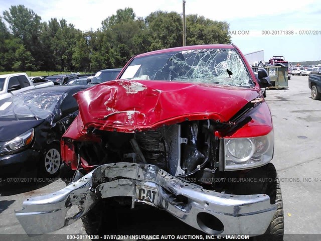 3D7KS29C37G753884 - 2007 DODGE RAM 2500 RED photo 6