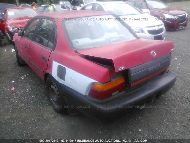 2T1AE09BXRC050224 - 1994 TOYOTA COROLLA LE/DX RED photo 3