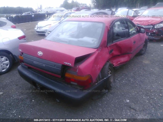 2T1AE09BXRC050224 - 1994 TOYOTA COROLLA LE/DX 红色 照片 4
