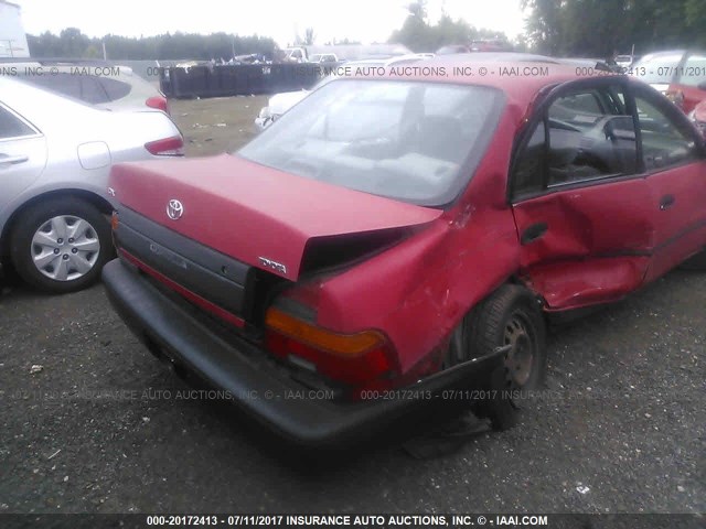 2T1AE09BXRC050224 - 1994 TOYOTA COROLLA LE/DX RED photo 6