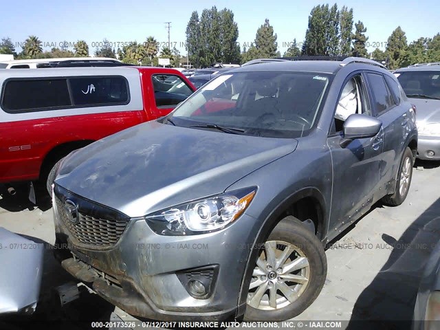 JM3KE2CYXE0402100 - 2014 MAZDA CX-5 TOURING GRAY photo 2