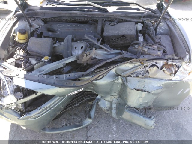 4T4BE46K19R106619 - 2009 TOYOTA CAMRY SE/LE/XLE GREEN photo 10