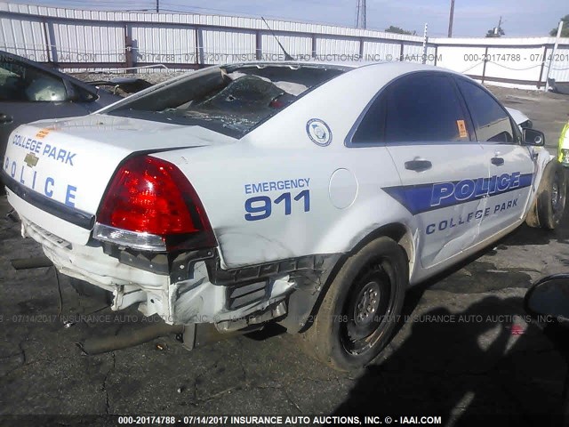 6G1MK5T2XBL543388 - 2011 CHEVROLET CAPRICE POLICE WHITE photo 4