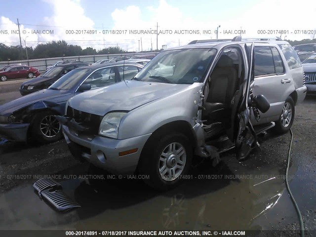 4M2DU66K85ZJ17453 - 2005 MERCURY MOUNTAINEER  SILVER photo 2