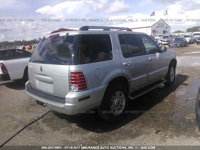 4M2DU66K85ZJ17453 - 2005 MERCURY MOUNTAINEER  SILVER photo 4