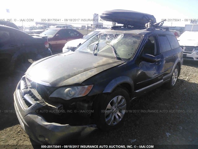 4S4BP66C297337505 - 2009 SUBARU OUTBACK 2.5I LIMITED GRAY photo 2