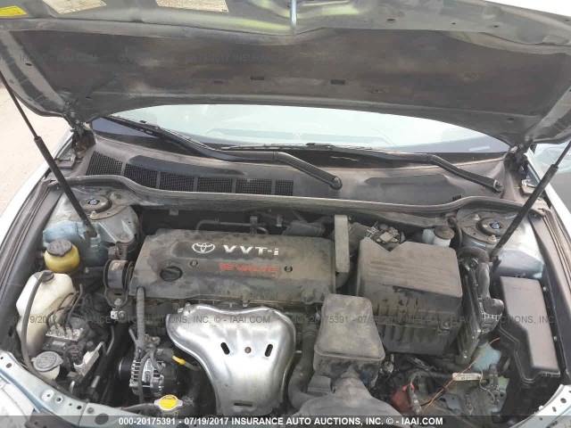 4T1BE46K28U762689 - 2008 TOYOTA CAMRY CE/LE/XLE/SE TEAL photo 10