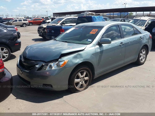 4T1BE46K28U762689 - 2008 TOYOTA CAMRY CE/LE/XLE/SE TEAL photo 2