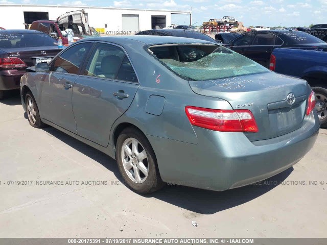 4T1BE46K28U762689 - 2008 TOYOTA CAMRY CE/LE/XLE/SE TEAL photo 3