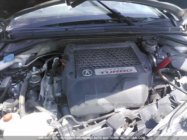 5J8TB2H56AA001332 - 2010 ACURA RDX TECHNOLOGY SILVER photo 10