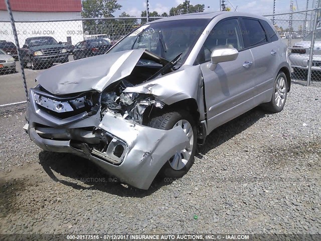 5J8TB2H56AA001332 - 2010 ACURA RDX TECHNOLOGY SILVER photo 2